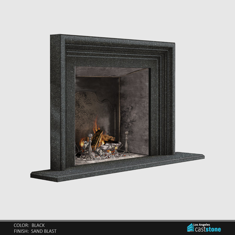 Oslo Fireplace Surround, Black