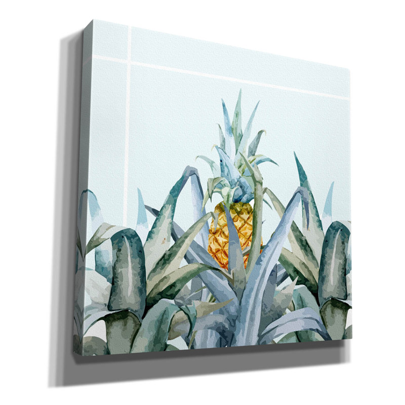 «Tropical Filing» par Mark Ashkenazi, art mural sur toile, H 18 po x l 18 po x P 0,75 po