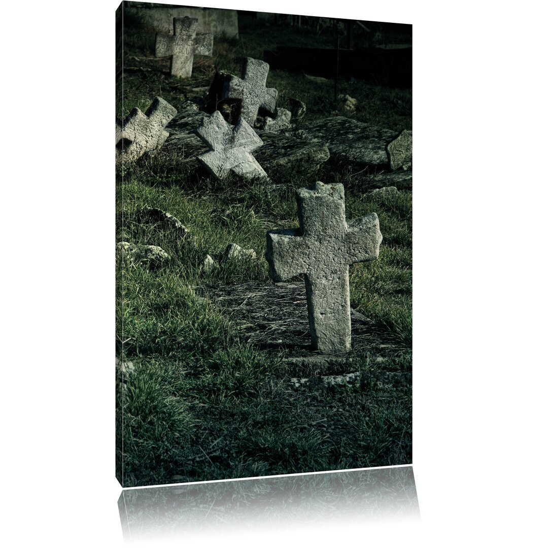 Leinwandbild Friedhof, Fotodruck