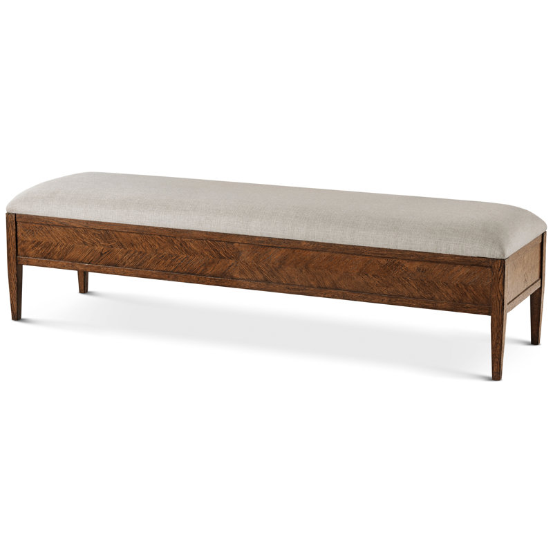 Nova Polyester Upholstered Bench, Dusk