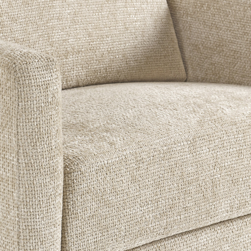Seoul Power Recliner With USB-C Charging Ports, Nightlight & Lumbar Pillow, Sand, Tan