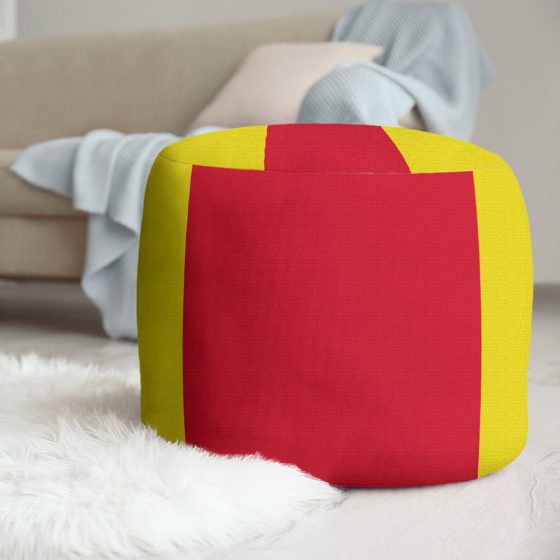 Repose-pieds repose-pieds rond 20,5", Colorado, Jaune / rubis / jaune