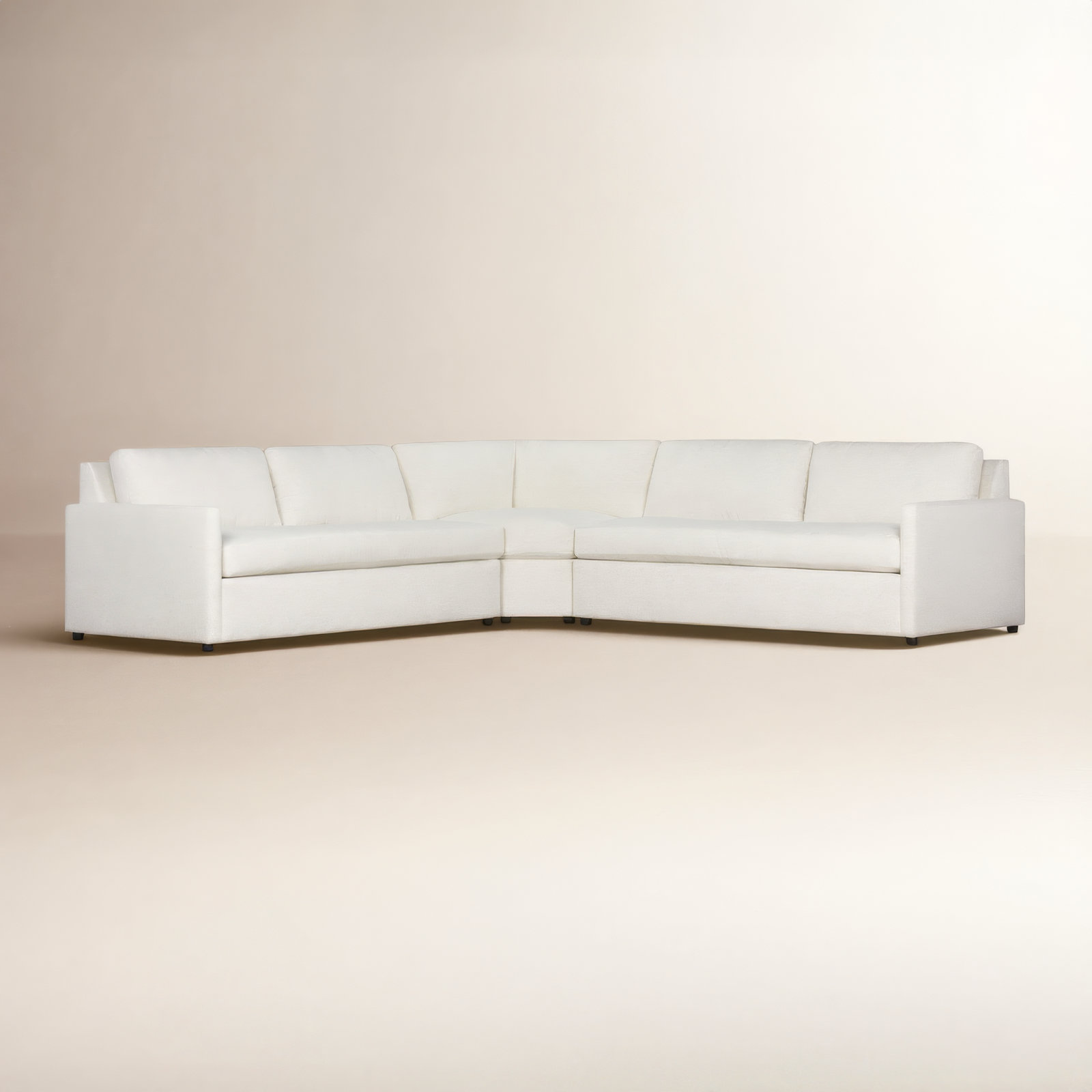 Damari Sectional, Nomad Snow Crypton® Chenille