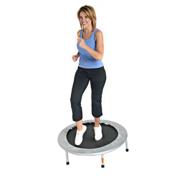 JumpSport 220 Fitness Rebounder Mini Trampoline for Home Cardio Fitness,  Black 637602201582