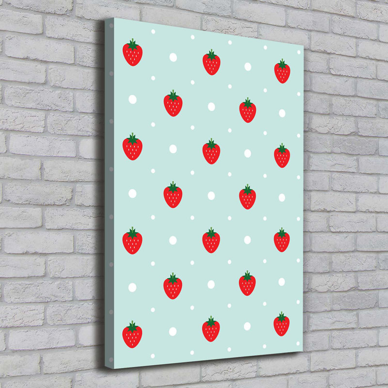 Strawberries - Wrapped Canvas Print