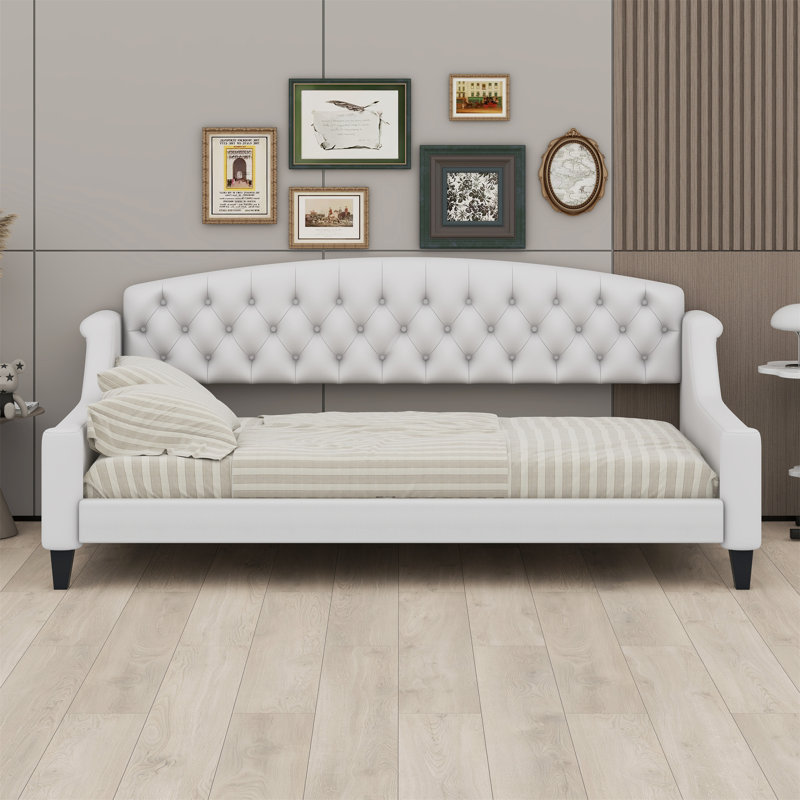Modern Luxury Button Daybed, Beige