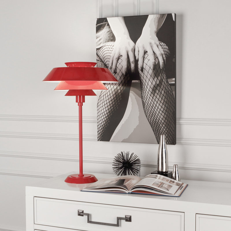 Pierce Table Lamp, Ruby Red