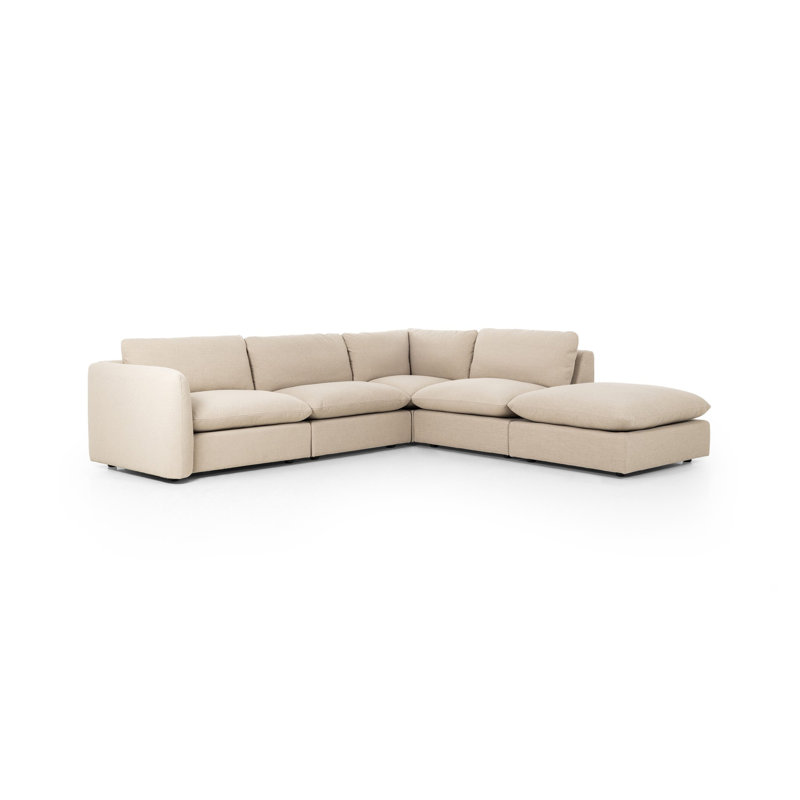 Ingel Sectional, Right Hand Facing, Taupe Linen Blend