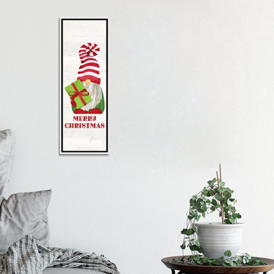 " Gnome For Christmas Sentiment Vertical III-Merry Christmas " by Tara Reed