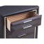 Commode de couleur unie, noir