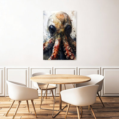 Mysterious Deep Sea Octopus, art mural contemporain