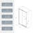 28-32" W X 72" H Piovt Swing Glass Shower Door,Pivot Frame Sliding Shower Door With 1/4"(6Mm) Clear SGCC Tempered Glass Finish Shower Doors,Reversible Installation-121998760