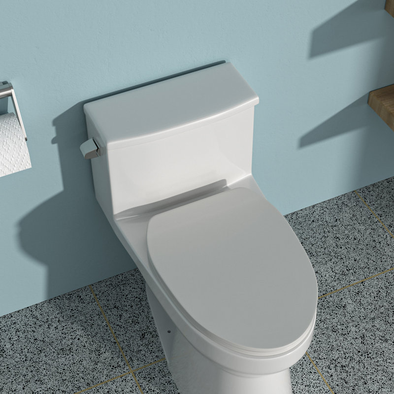 Ceramic One Piece Toilet,Single Flush With Soft Clsoing Seat