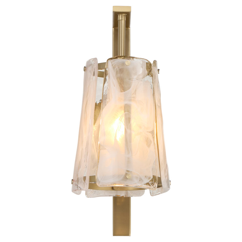 Lucilo 1 Light Wall Mount, Antique Brass