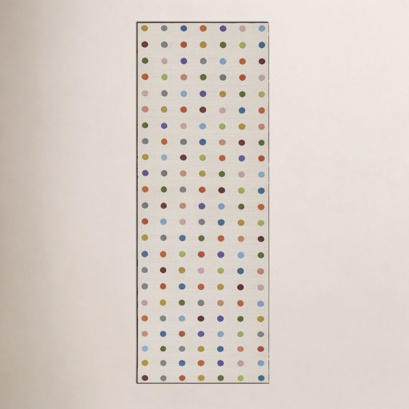 Tapis intérieur / extérieur Icon Dots, Tapis de couloir 2 pi 8 po x 10 pi