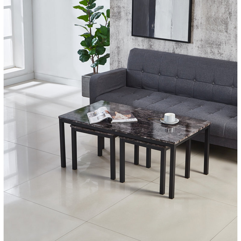 Calvero Four Leg Coffee Table, Grey