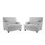Modern Upholstered Arm Accent Chair With Pillow(Set of 2)-890179499