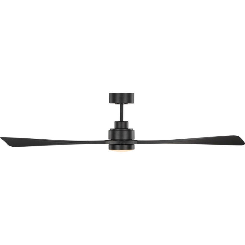 Trillium Smart 60 LED Ceiling Fan, Midnight Black, Midnight Black