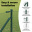 Vidaxl Fence With Posts -Coated Steel-116797901-116797911