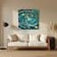 «Hawaiian Tropical Fish», art mural en métal vert-1452898311