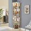 Vitrine de coin lumineuse, vitrine, armoire d'appoint-330243717