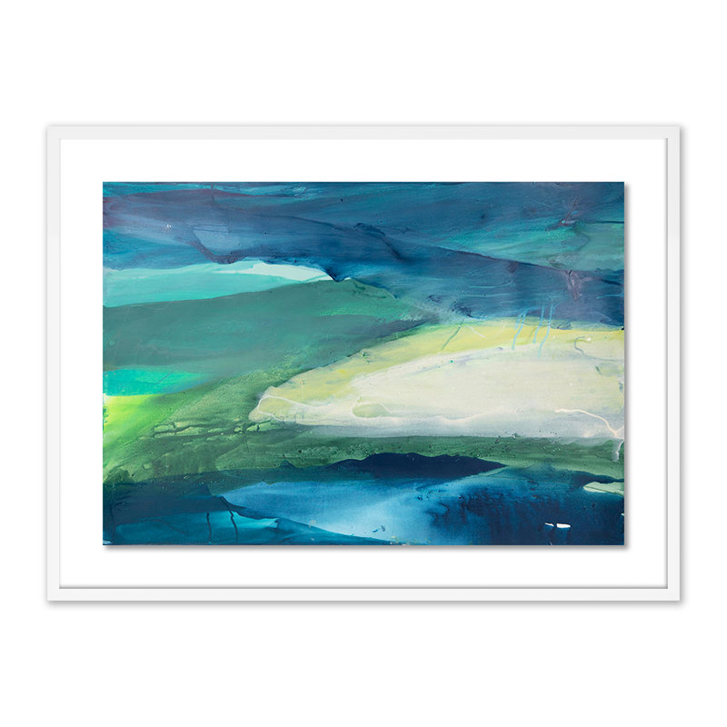 Ocean Water IV Print by Kim Whiteside, White, 30" H x 40" W x 2.5" D