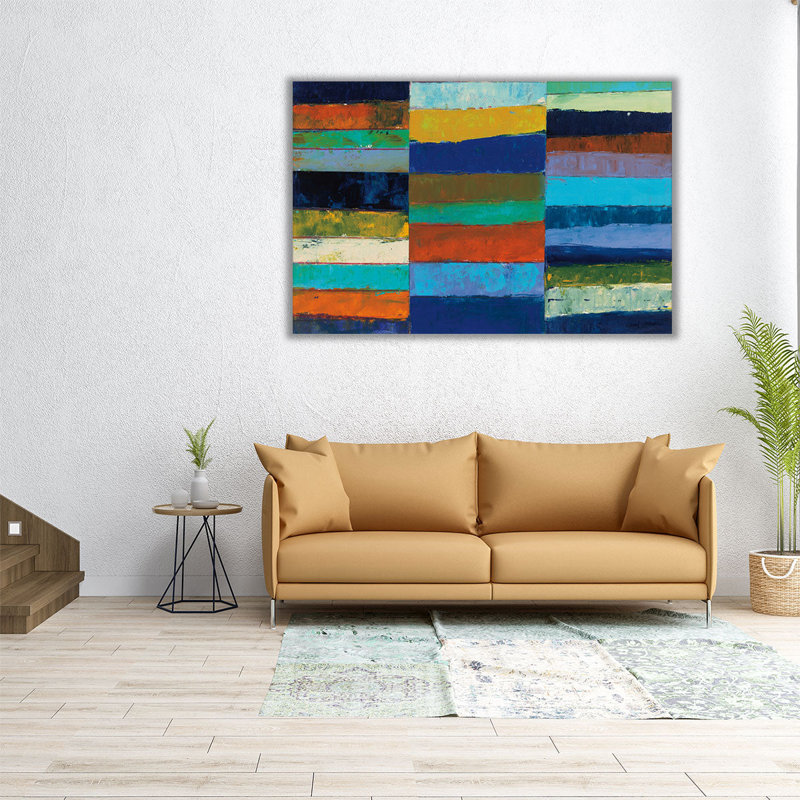 «Abstract Stripe I», reproduction d'art sur toile, H 20 po x l 30 po
