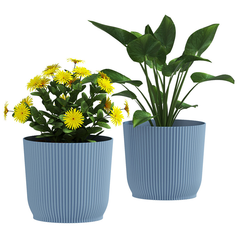 Pot Planter, 2, Blue