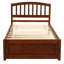 Structure de lit simple en bois avec lit gigogne et lit gigogne-1976134400