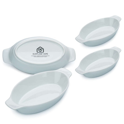 Ensemble de plats à gratin en porcelaine