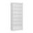 Modern Hall Stand, White, 35.4 x 82.7 x 13.8 inches | 100% Melamine Coated Particle Board, Thickness: 0.7 inches | Stylish & Functional Storage Solution for Entryway, Durable & Elegant Design-102346793