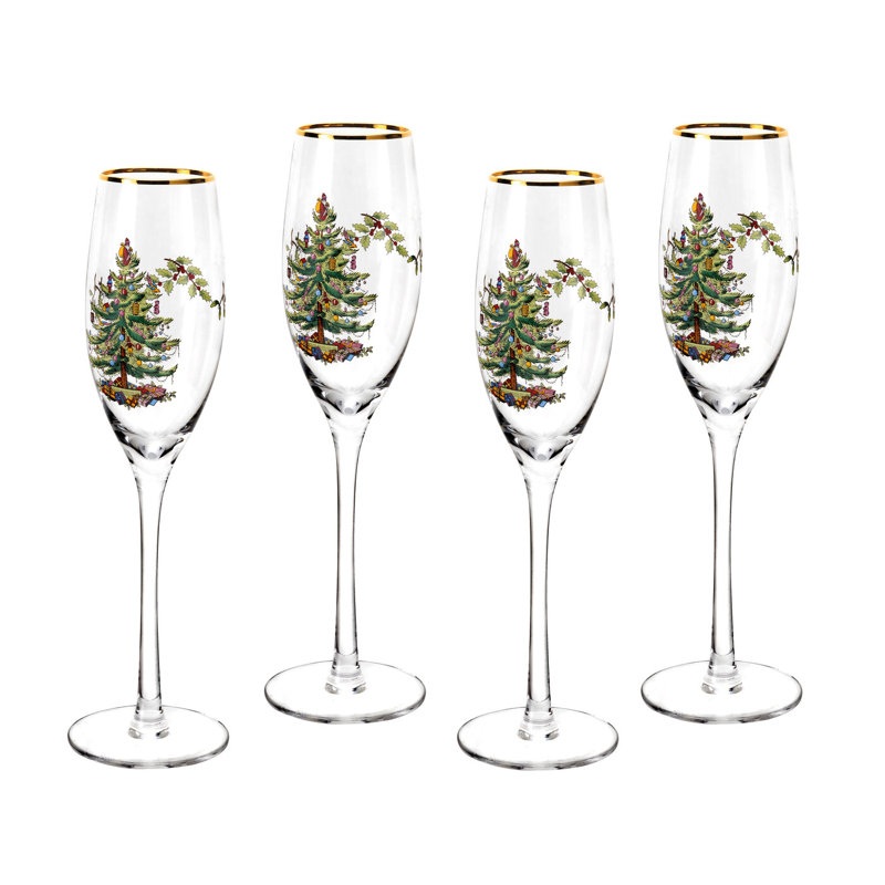 Spode, Christmas Tree - Champagne Flutes