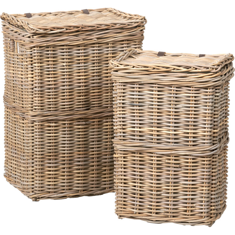 Hand Woven Wicker Laundry Hamper
