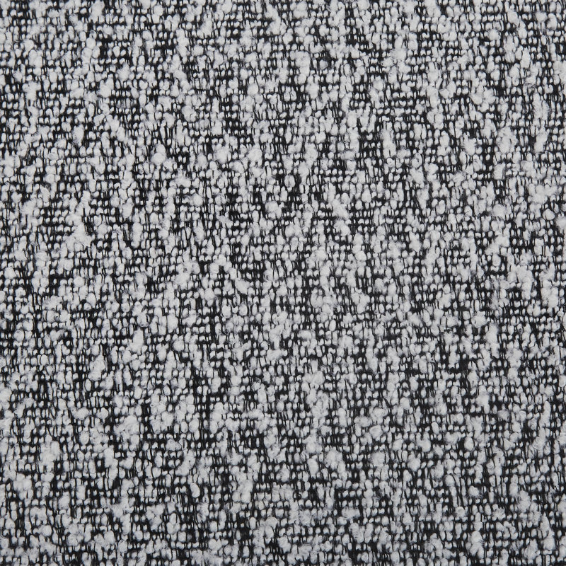 Chaises de salle à manger rembourrées Mathel, 4, Boucle noire et blanche / cadre noir