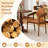 Wooden Dining Chair Set of 4 w/Rubber Wood Frame Padded Seat & Back Armrests-520041563