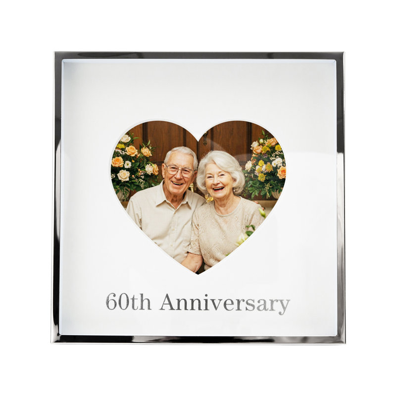 Silver Metal Picture Frame with Mat