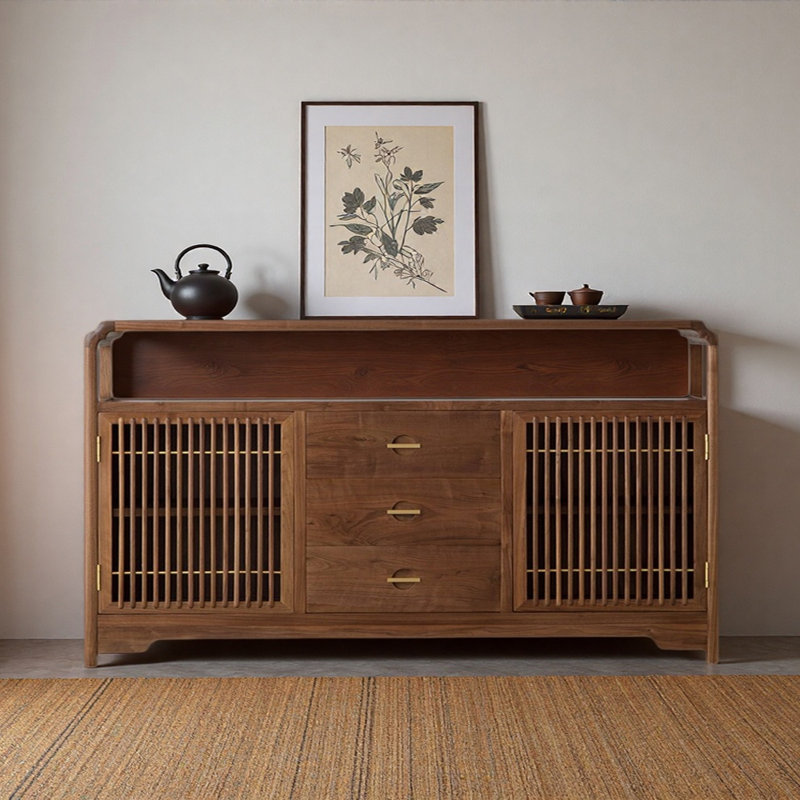 Simple Spacious Sideboard, 39.37" H x 70.87" W x 14.96" D