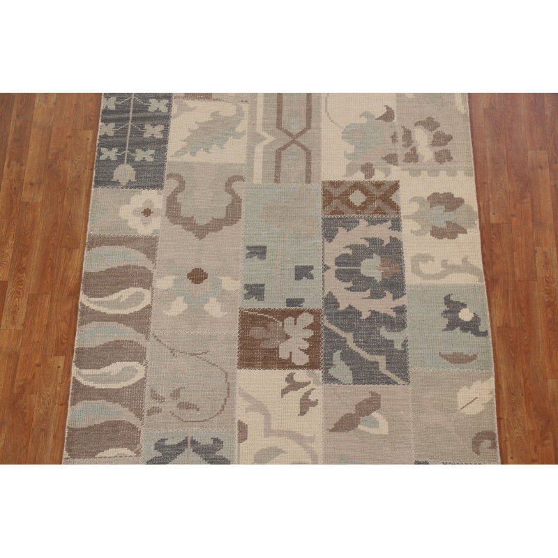 Tapis oriental patchwork noué à la main 5 x 8