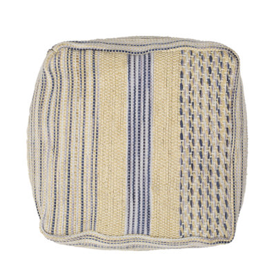 Western Handcrafted Fabric Pouf
