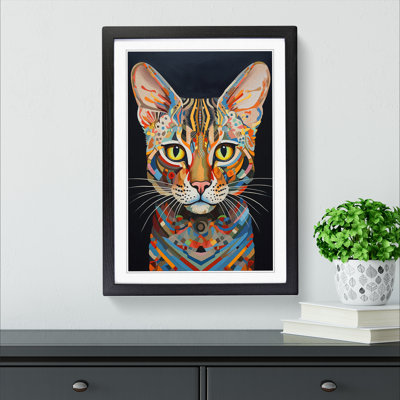 Bengal Cat Dadaism No.3 - Framed Print