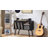 Record Player Stand with 4 Cabinet Holds Up to 220 Albums, Large Turntable Stand with Beech Wood Legs, Mid-Century Record Player Table, Vinyl Holder Storage Shelf for Bedroom Living Room (Walnut)-978376926-978376737