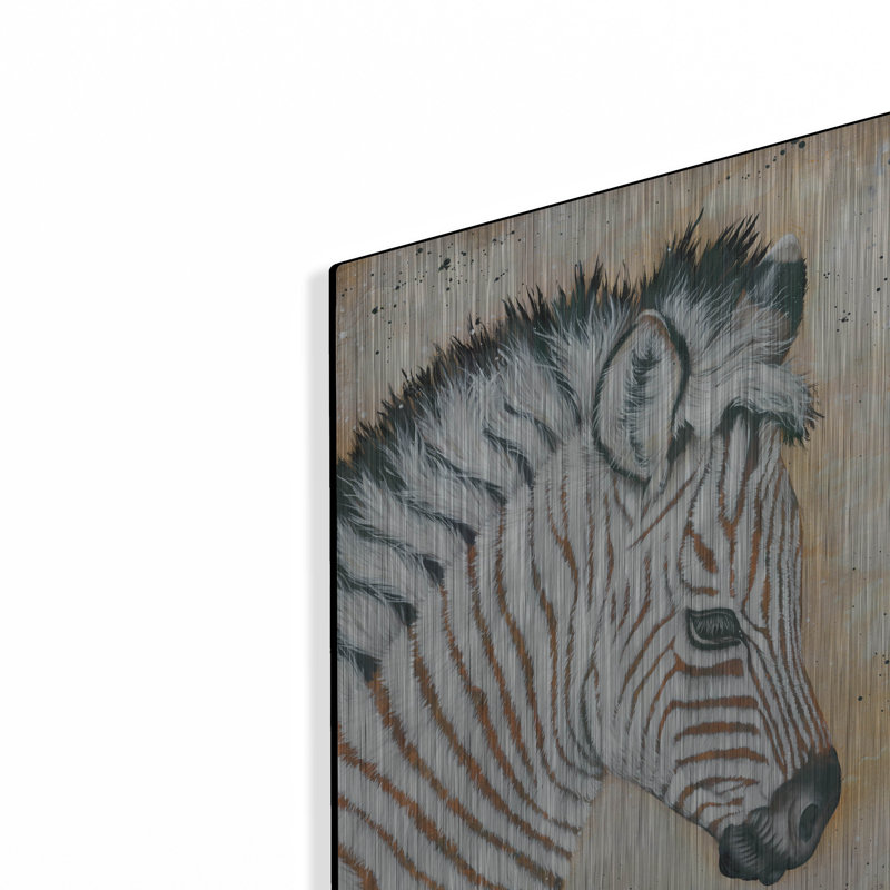 "Savannah Baby" par Britt Hallowell sur métal, H 24 po x l 16 po