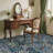 Vintage Floral Area Rug Washable Rugs Stain Resistant Easy Cleaning Indoor Carpet With Non-Slip Backing Low Pile Floor Cover Non Shedding Folding Throw Carpet For Home Decor-1001177314