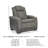 Jevon 39" Wide Faux Leather Power Assist Zero Gravity Recliner