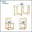 Ensemble de table de salle à manger moderne en faux marbre 7 pièces avec table compacte de 55 pouces et chaises confortables pour une salle à manger élégante-743841103-743841106-743841107