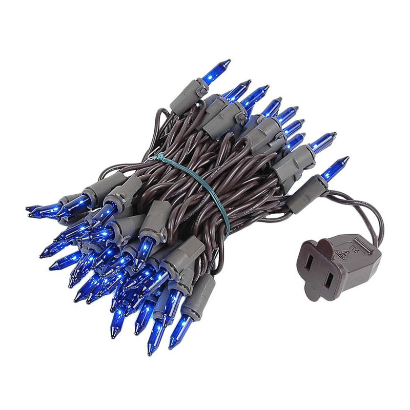 Mini-chaîne pour l’extérieur 11'50 ampoules Pirtle, Bleu, Brun