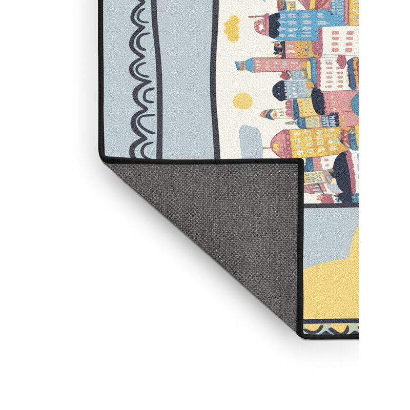 Tapis East Urban Home City, Tapis de couloir 2 pi x 4 pi