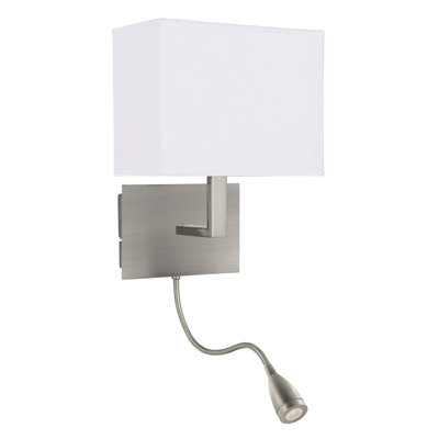 Waltham Mild Steel LED Armed Sconce