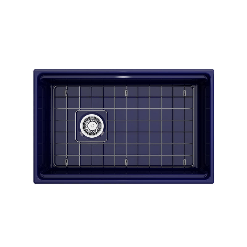 30'' L Single Basin Kitchen Sink, Sapphire Blue