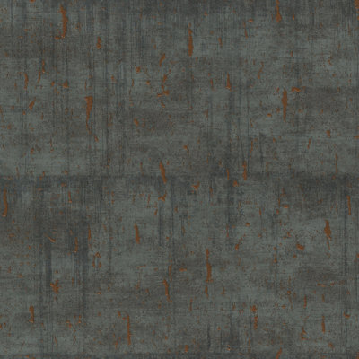 Air Collection Metallic Aged Concrete Textured Wallpaper Roll